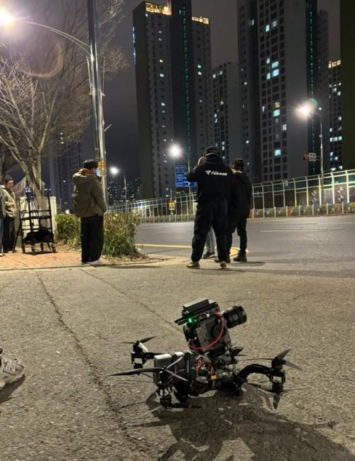 أثناء تصوير فيلم 