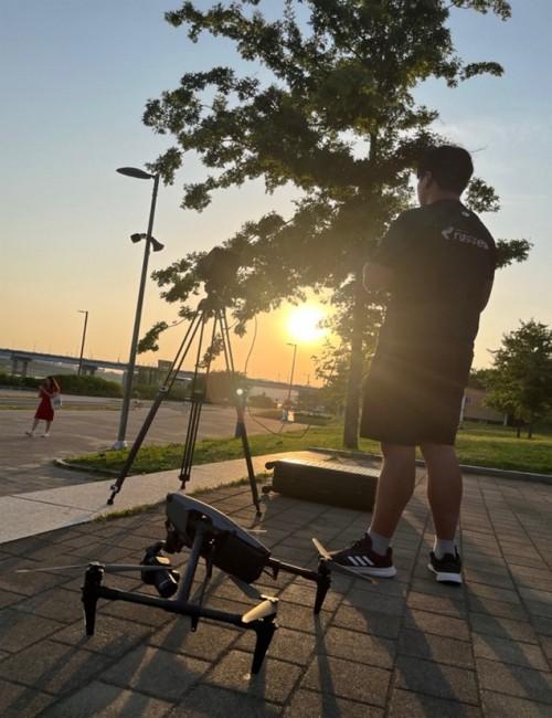 أثناء تصوير مسلسل 