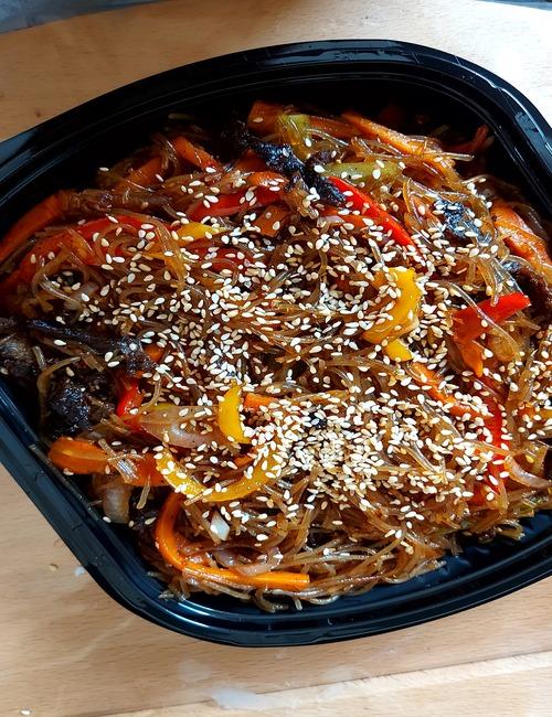 الصورة توضح طبق الجابتشي. (الصورة بواسطة الشيف فاطمة من صفحتها على الفيسبوك)