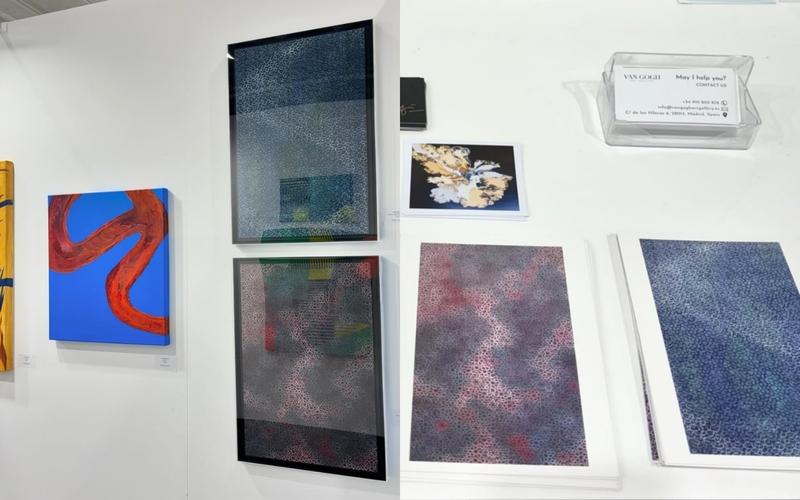 الصورة توضح أعمال الفنانة ميران كو المعروضة في مدينة ميلان بإيطاليا.(الصورة من ميران كو وتم أخذ الإذن لنشرها)