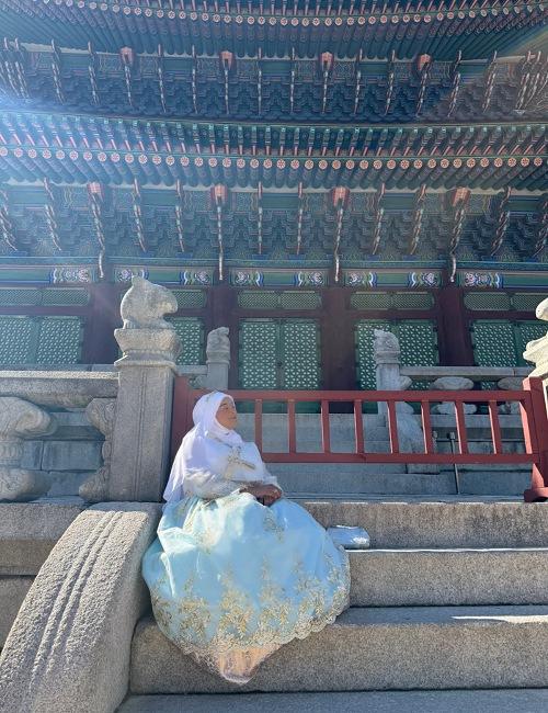 صورة للباحثة عائشة من قلب كوريا. (مصدر الصورة:عائشة رمضان.)