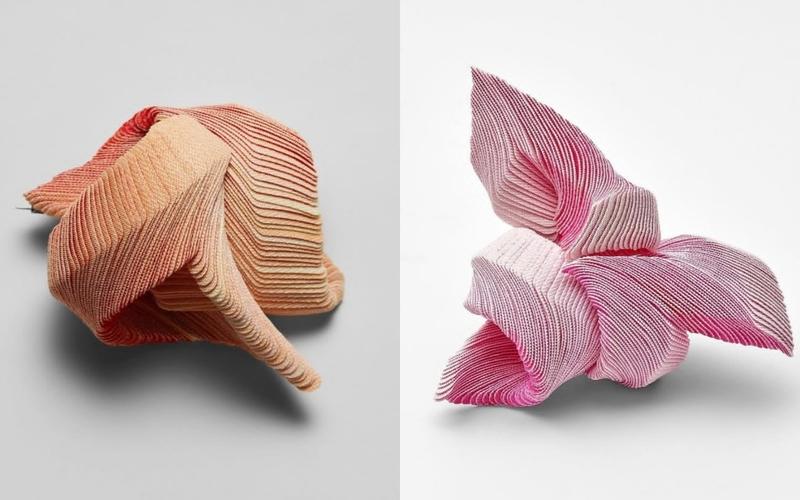 الصورة توضح بروش من صنع الفنانة الكورية كيم يونغ جو. (الصور من كيم يونغ جو وتم أخذ الإذن لنشرها)