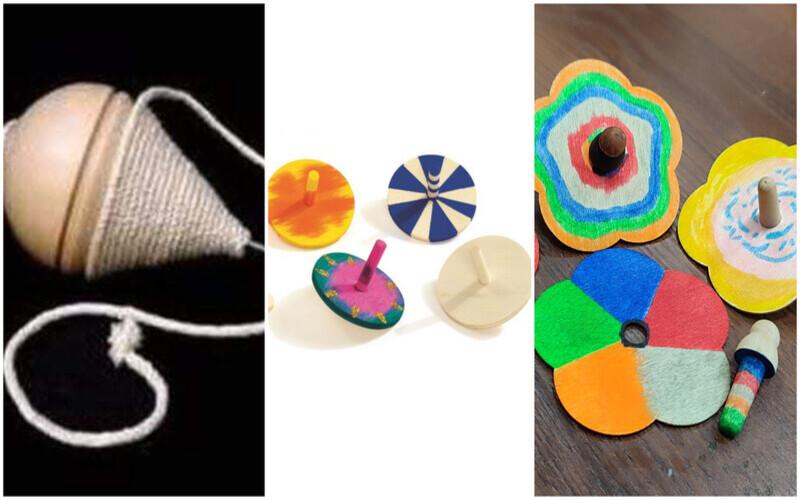 صورة مجمعة لنماذج مختلفة من لعبة البينغي الخشبية. (الصورة من زينب نيازي حسن)