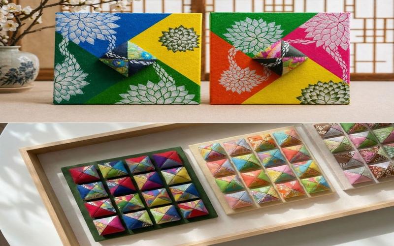 الصور توضح أحد أعمال سايرا هوانغ داخل أجواء مستوحاة من الطراز التقليدي الكوري، في مزج بين التراث والرؤية الفنية الحديثة. (الصورة من سايرا هوانغ وتم أخذ الإذن لنشرها)