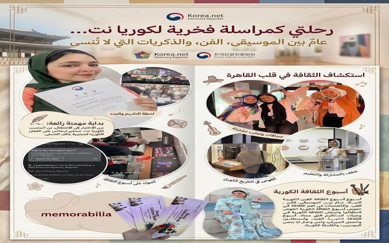 صور توثق لحظاتي خلال عامي الأول كمراسلة فخرية لكوريا نت. (مصدر الصورة: كريمة نبيل)