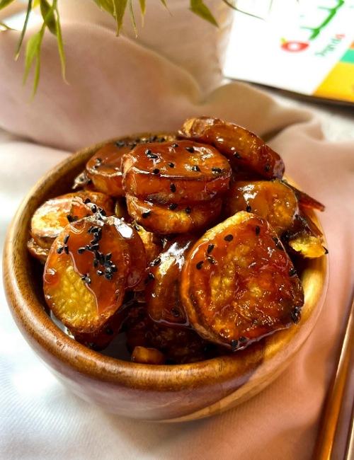 طبق جانبي سلطة البطاطا الحلوة. (الصورة من روان المهدي مع الإذن)