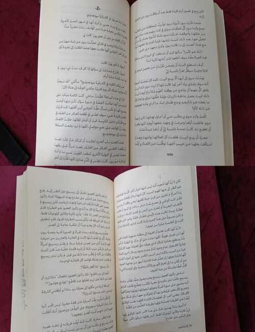 صفحات من رواية &laquo;سأكون هناك&raquo; تتضمن جانبًا من أحداثها. (المصدر: هدير متولي)