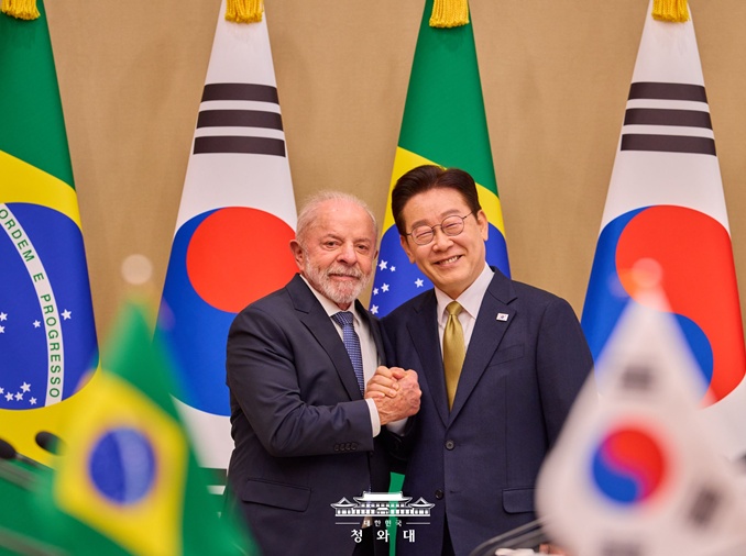 كوريا والبرازيل تتفقان على الارتقاء بالعلاقات الثنائية إلى شراكة استراتيجية